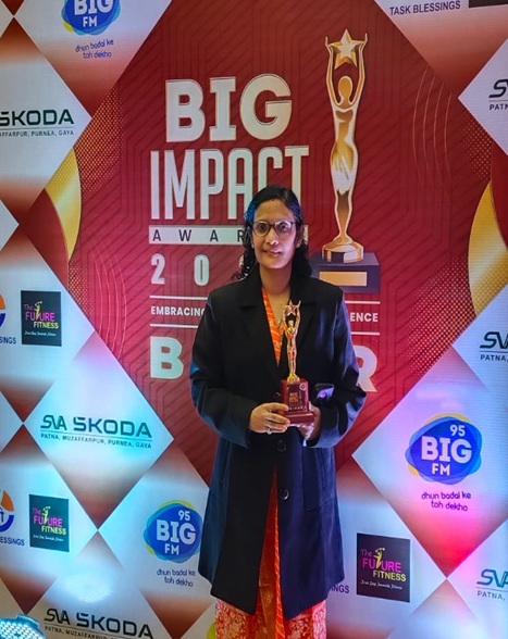 Dr. Rashmi Prasad at BIG Impact Awards 2026 Bihar — 95 Big FM