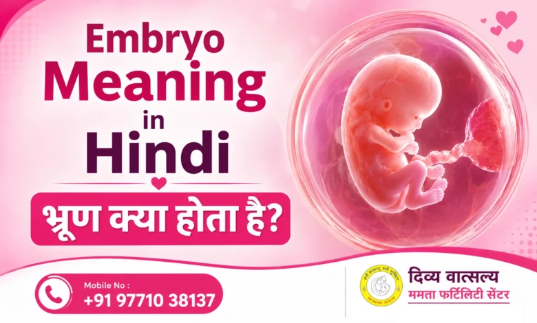 Embryo Meaning in Hindi भ्रूण क्या होता है और विकास कैसे होता है